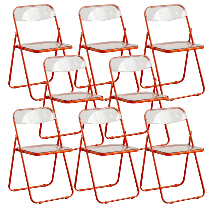Chaises de salle à manger sans bras en métal contemporain (ensemble de 4/8)