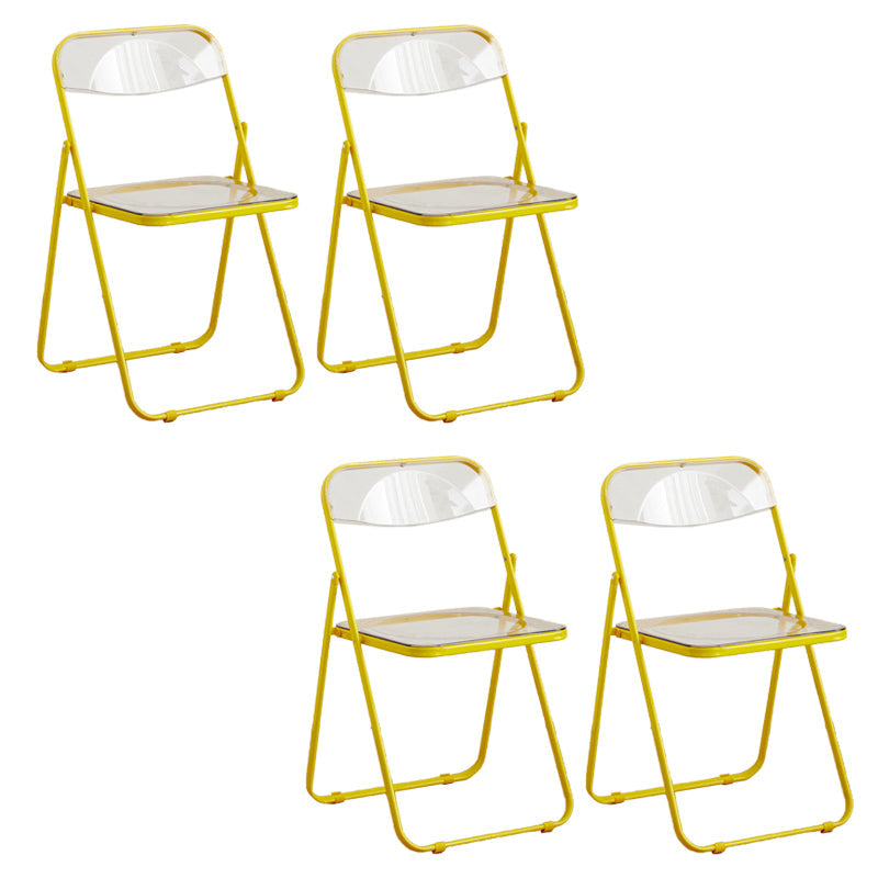 Chaises de salle à manger sans bras en métal contemporain (ensemble de 4/8)