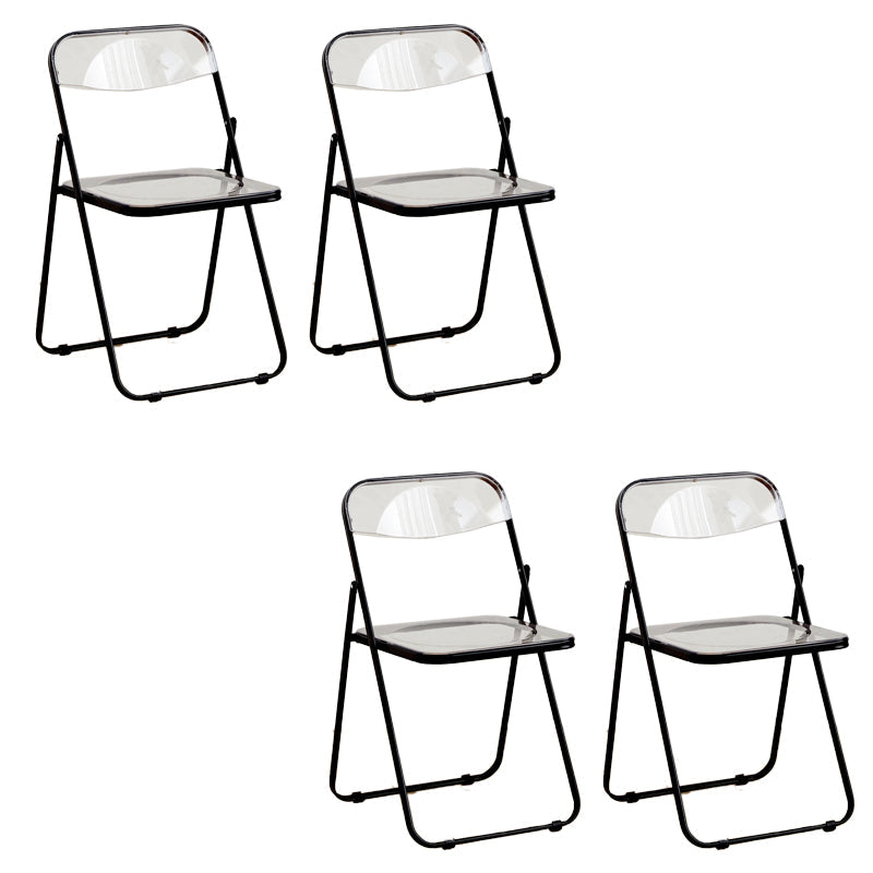 Chaises de salle à manger sans bras en métal contemporain (ensemble de 4/8)