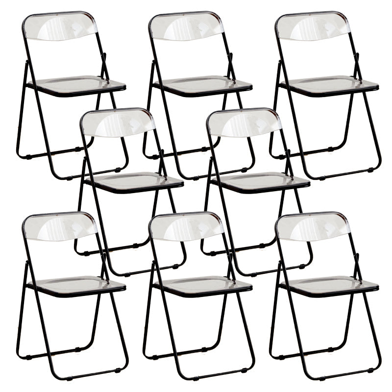 Chaises de salle à manger sans bras en métal contemporain (ensemble de 4/8)