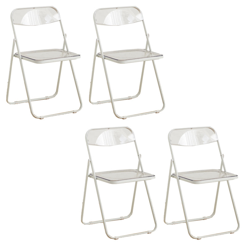 Chaises de salle à manger sans bras en métal contemporain (ensemble de 4/8)