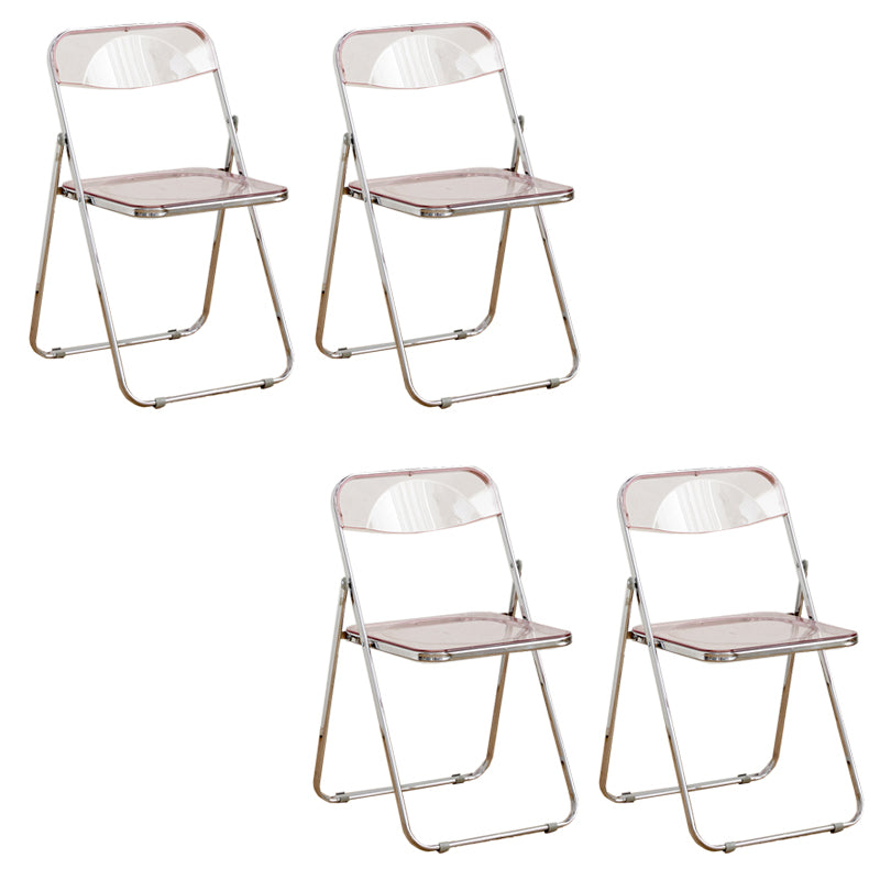 Chaises de salle à manger sans bras en métal contemporain (ensemble de 4/8)