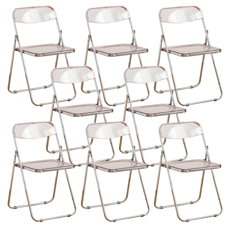 Chaises de salle à manger sans bras en métal contemporain (ensemble de 4/8)