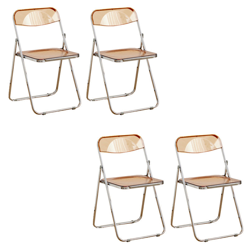 Chaises de salle à manger sans bras en métal contemporain (ensemble de 4/8)