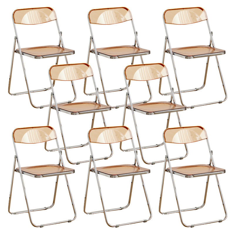 Chaises de salle à manger sans bras en métal contemporain (ensemble de 4/8)