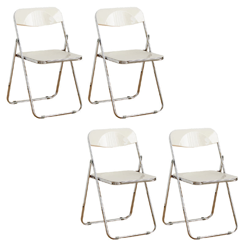 Chaises de salle à manger sans bras en métal contemporain (ensemble de 4/8)