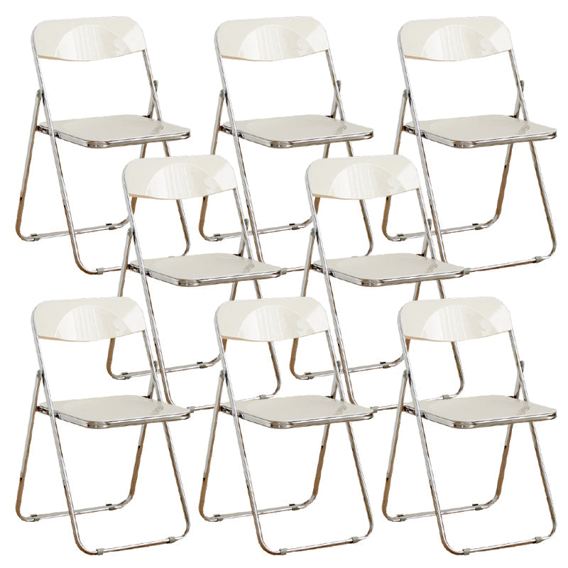 Chaises de salle à manger sans bras en métal contemporain (ensemble de 4/8)