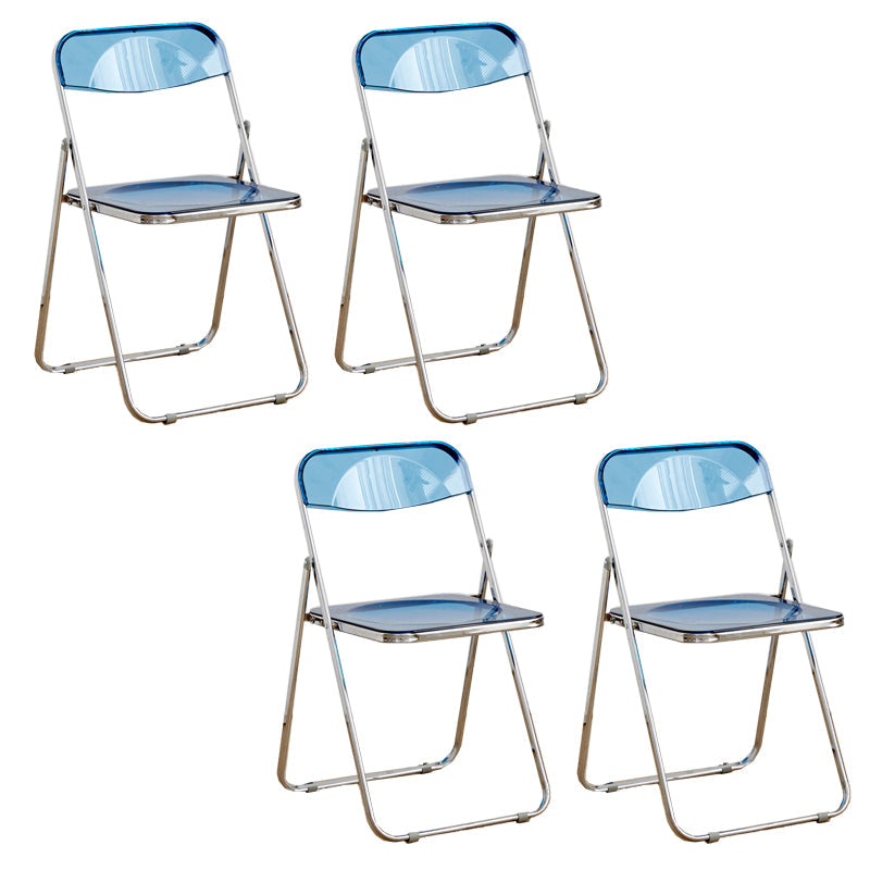 Chaises de salle à manger sans bras en métal contemporain (ensemble de 4/8)