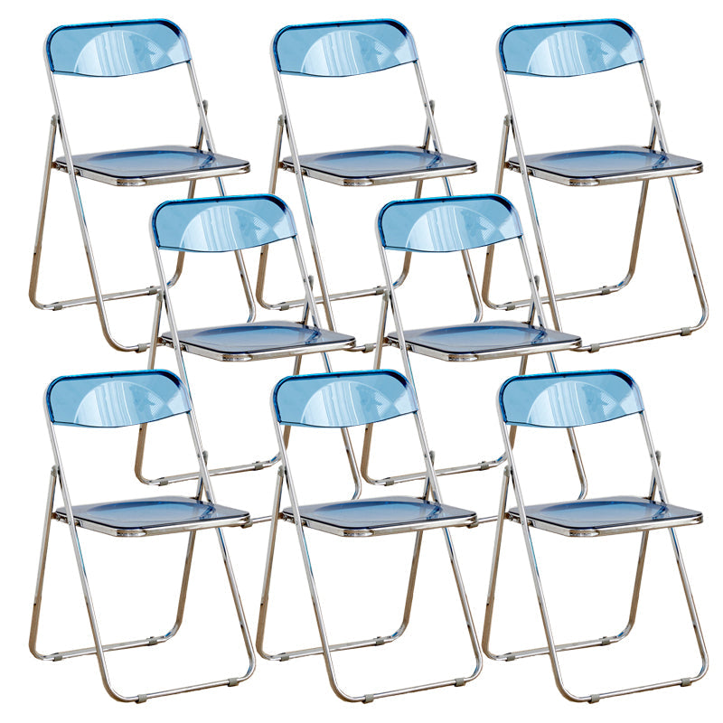 Chaises de salle à manger sans bras en métal contemporain (ensemble de 4/8)