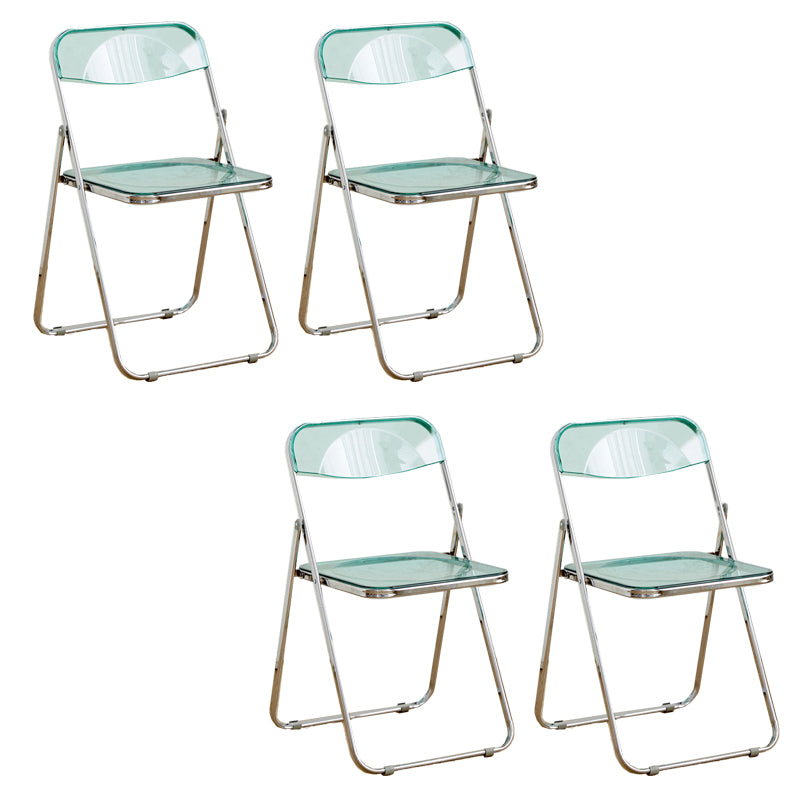 Chaises de salle à manger sans bras en métal contemporain (ensemble de 4/8)