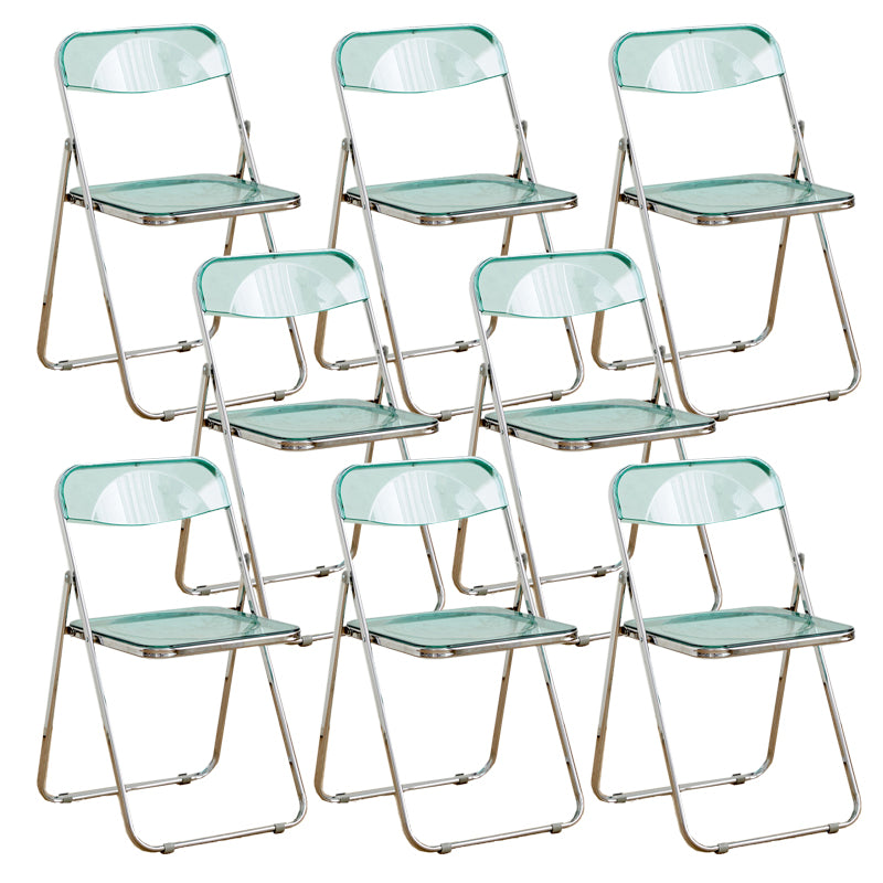 Chaises de salle à manger sans bras en métal contemporain (ensemble de 4/8)