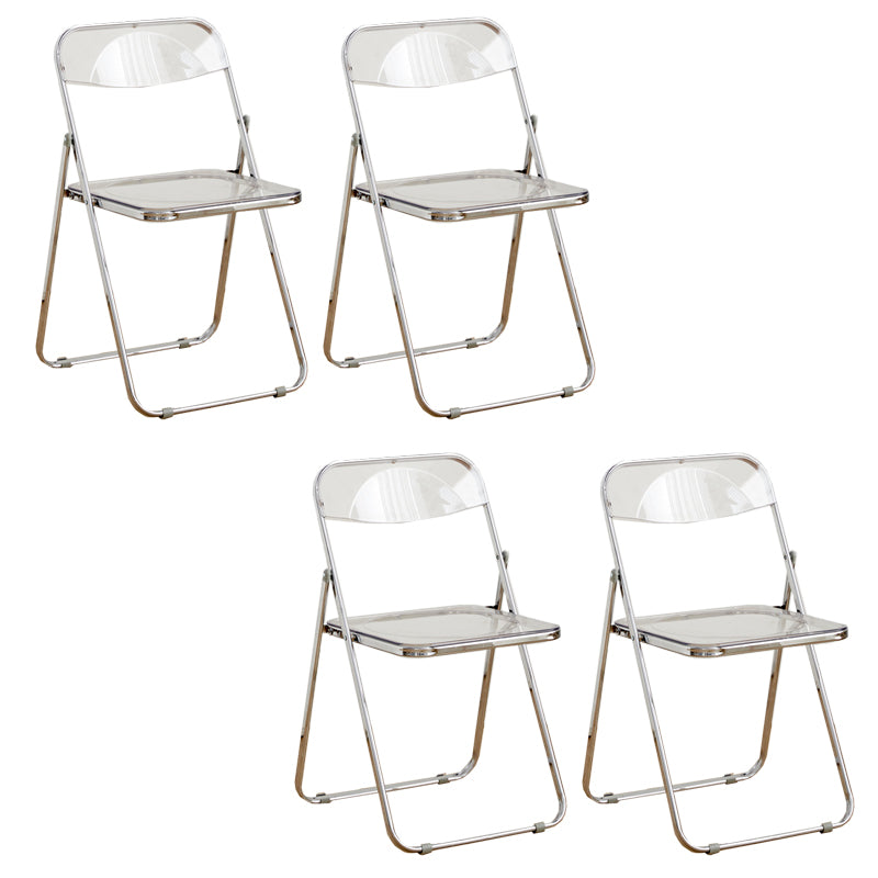 Chaises de salle à manger sans bras en métal contemporain (ensemble de 4/8)