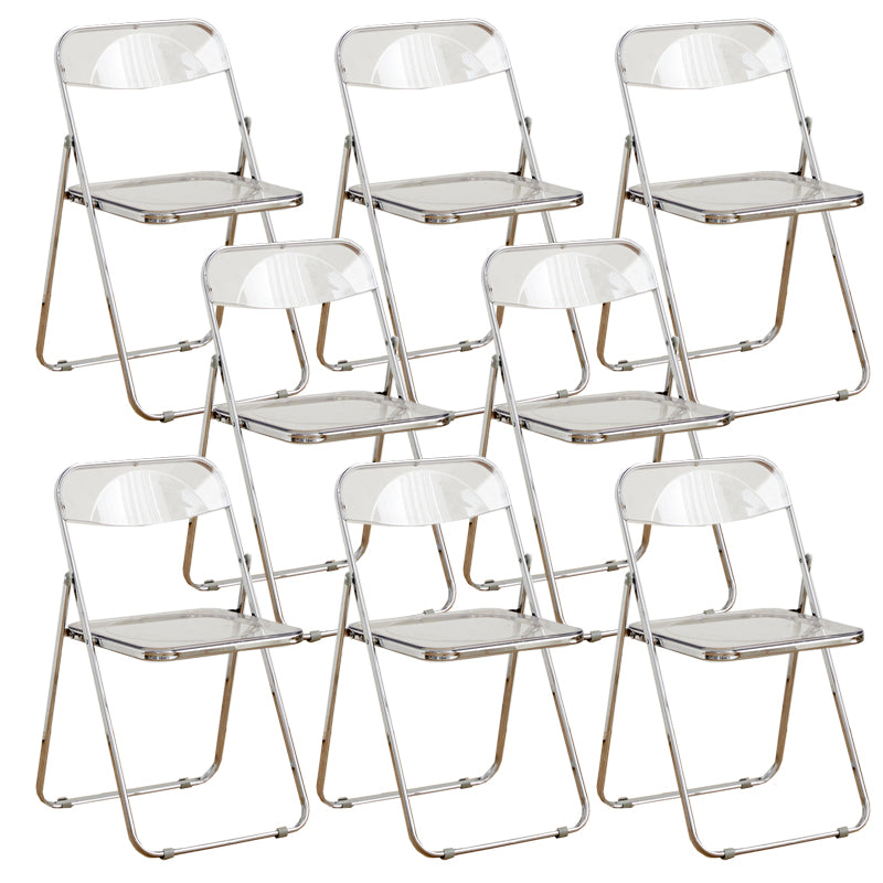 Chaises de salle à manger sans bras en métal contemporain (ensemble de 4/8)