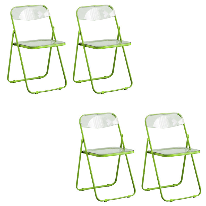 Chaises de salle à manger sans bras en métal contemporain (ensemble de 4/8)