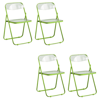 Chaises de salle à manger sans bras en métal contemporain (ensemble de 4/8)