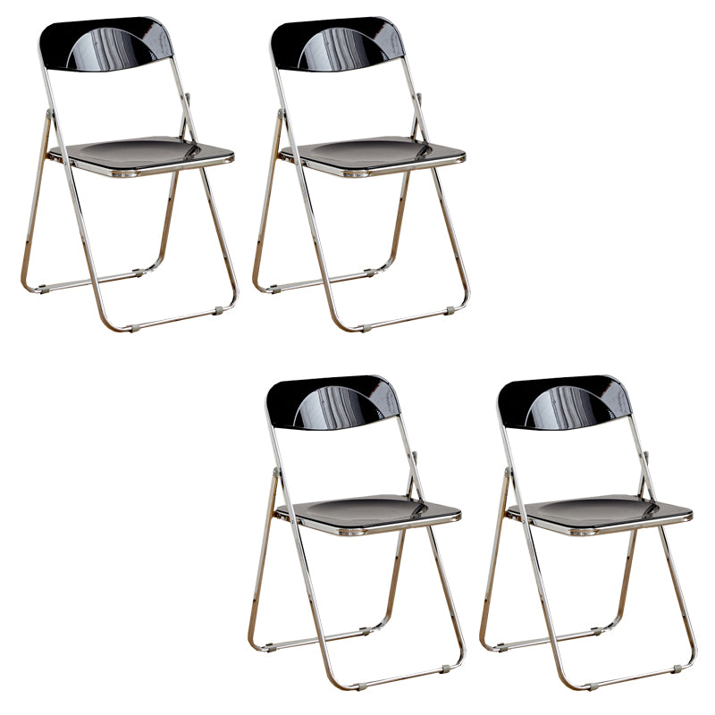 Chaises de salle à manger sans bras en métal contemporain (ensemble de 4/8)