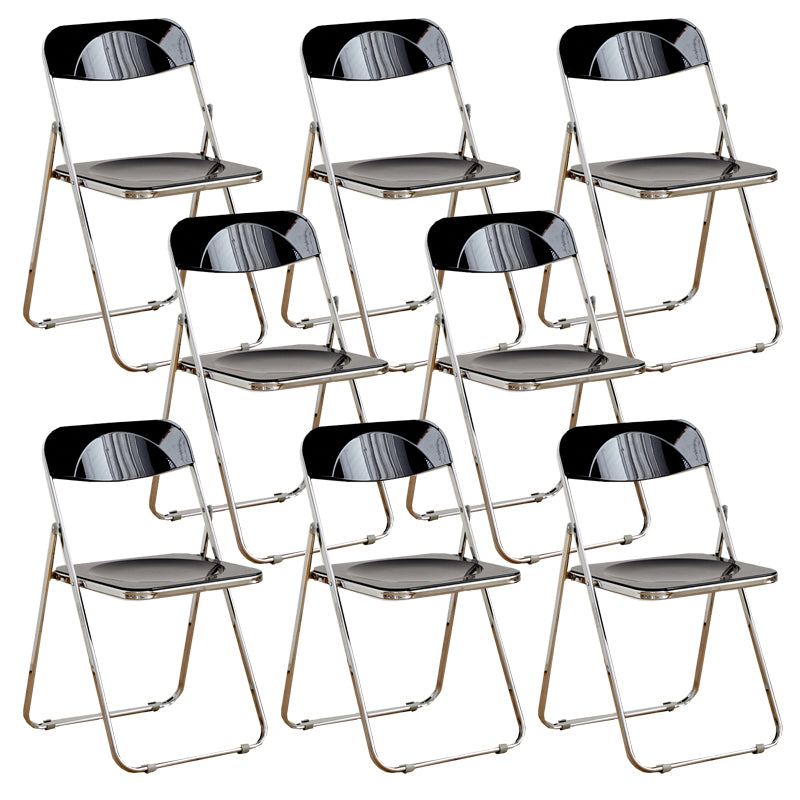 Chaises de salle à manger sans bras en métal contemporain (ensemble de 4/8)