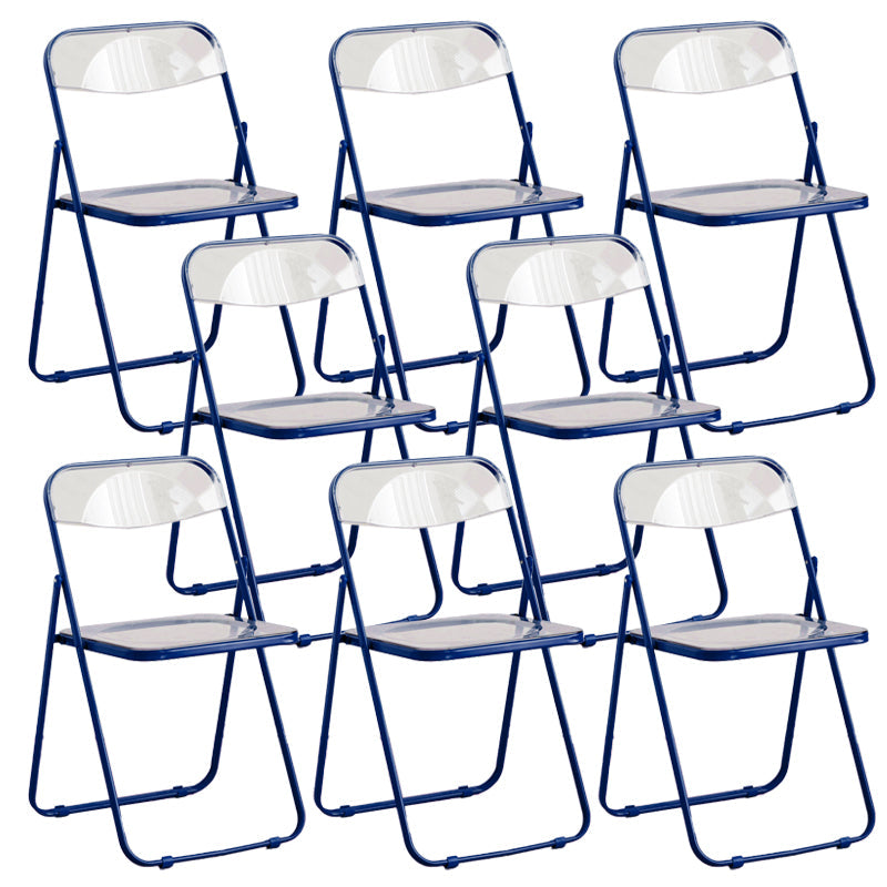 Chaises de salle à manger sans bras en métal contemporain (ensemble de 4/8)