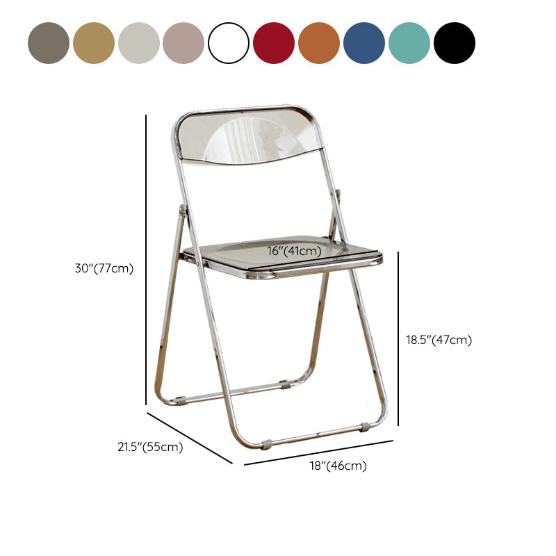 Chaises de salle à manger sans bras en métal contemporain (ensemble de 4/8)