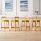 Modern Solid Wood Counter Stool Bar-height Low Back Bar Stool with Footrest Clearhalo 'Bar Furniture' 'Bar Stools' 'bar_stools' 'furn' 'furn_bar_stools' 'Furniture' 'Kitchen & Dining Furniture' 7806430