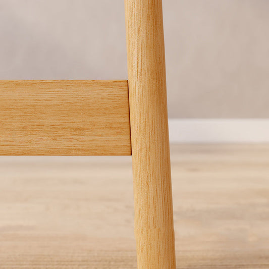 Modern Solid Wood  Counter Stool Bar-height Low Back Bar Stool with Footrest