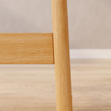 Tabouret de comptoir en bois massif moderne tabouret de bar à hauteur basse avec repose-pieds