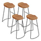 Wood Backless Dining Stools Contemporary Bar Stools with Footrest 4 Piece Set Clearhalo 'Bar Furniture' 'Bar Stools' 'bar_stools' 'furn' 'furn_bar_stools' 'Furniture' 'Kitchen & Dining Furniture' 7806479