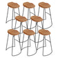 Wood Backless Dining Stools Contemporary Bar Stools with Footrest 8 Piece Set Clearhalo 'Bar Furniture' 'Bar Stools' 'bar_stools' 'furn' 'furn_bar_stools' 'Furniture' 'Kitchen & Dining Furniture' 7806483