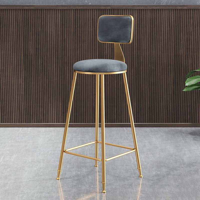 Glam Gold Legs Bar Stools Living Room Upholstered Counter Chair Clearhalo 'Bar Furniture' 'Bar Stools' 'bar_stools' 'furn' 'furn_bar_stools' 'Furniture' 'Kitchen & Dining Furniture' 7806489