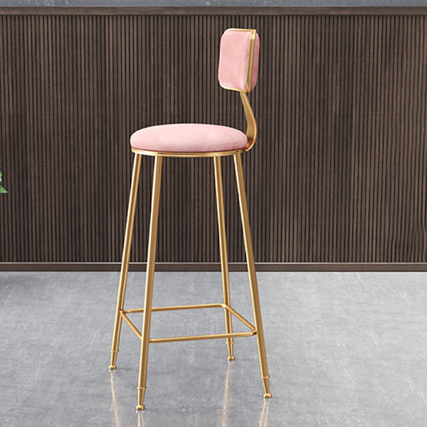 Glam Gold Legs Bar Stools Living Room Upholstered Counter Chair Clearhalo 'Bar Furniture' 'Bar Stools' 'bar_stools' 'furn' 'furn_bar_stools' 'Furniture' 'Kitchen & Dining Furniture' 7806496