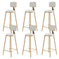 Glam Gold Legs Bar Stools Living Room Upholstered Counter Chair White 6 Piece Set Clearhalo 'Bar Furniture' 'Bar Stools' 'bar_stools' 'furn' 'furn_bar_stools' 'Furniture' 'Kitchen & Dining Furniture' 7806515