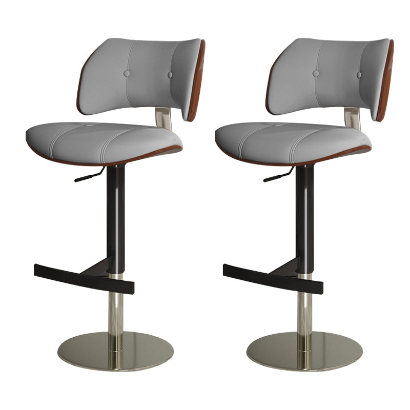 Tabouret de comptoir de randonnée de barre de métal de style glam pour le salon