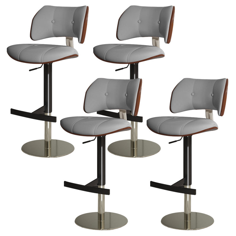 Tabouret de comptoir de randonnée de barre de métal de style glam pour le salon