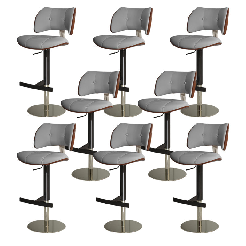 Tabouret de comptoir de randonnée de barre de métal de style glam pour le salon