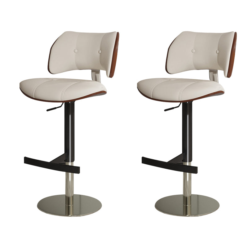 Tabouret de comptoir de randonnée de barre de métal de style glam pour le salon