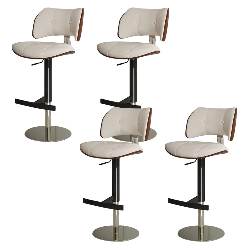 Tabouret de comptoir de randonnée de barre de métal de style glam pour le salon