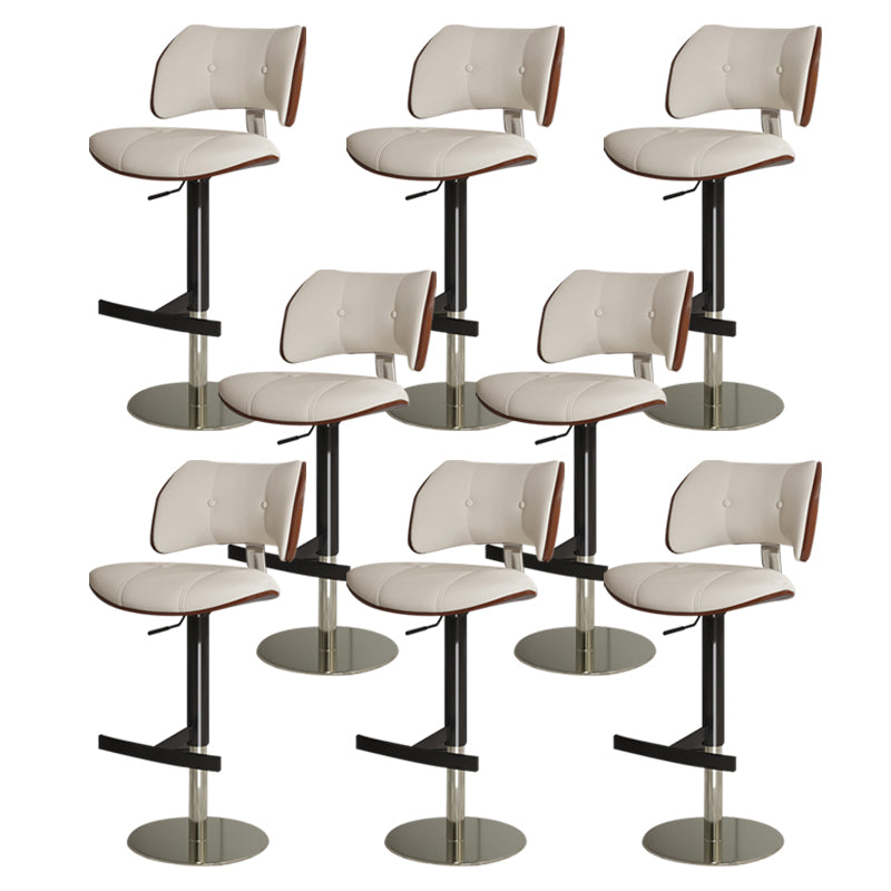 Tabouret de comptoir de randonnée de barre de métal de style glam pour le salon