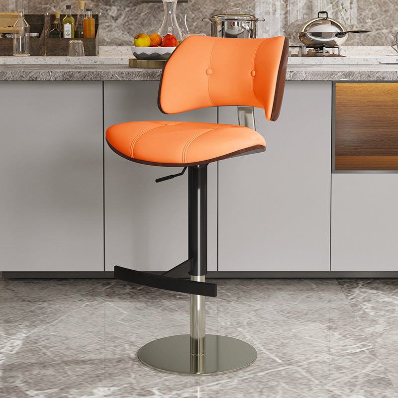 Tabouret de comptoir de randonnée de barre de métal de style glam pour le salon