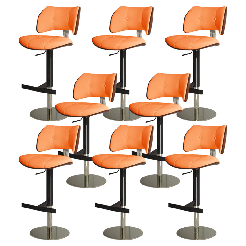 Tabouret de comptoir de randonnée de barre de métal de style glam pour le salon