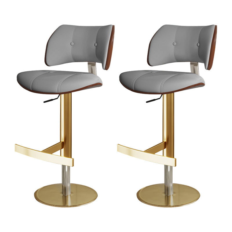 Tabouret de comptoir de randonnée de barre de métal de style glam pour le salon