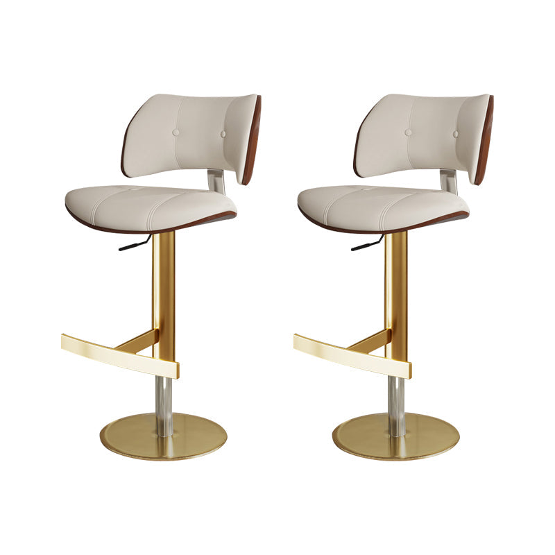 Tabouret de comptoir de randonnée de barre de métal de style glam pour le salon