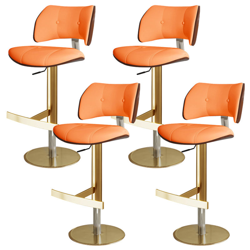 Tabouret de comptoir de randonnée de barre de métal de style glam pour le salon