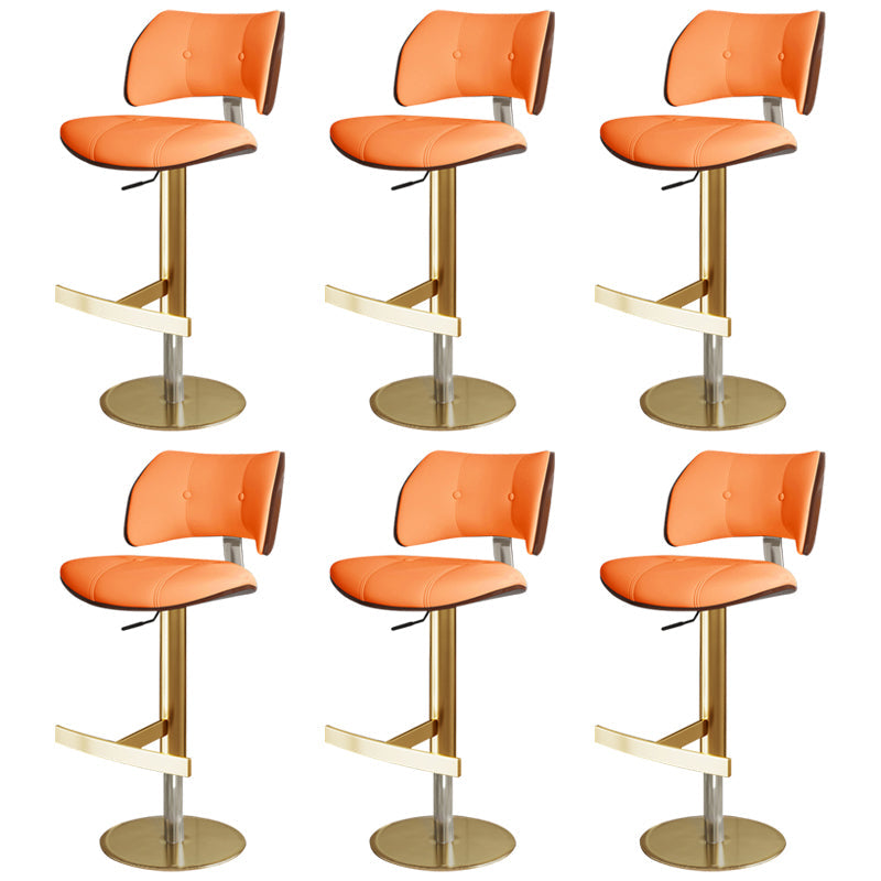 Tabouret de comptoir de randonnée de barre de métal de style glam pour le salon