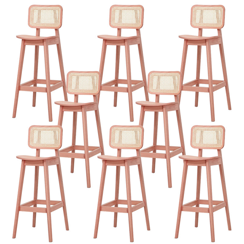 Solid Wood Stool Modern Style Counter and Bar Stool for Living Room 8 Piece Set Clearhalo 'Bar Furniture' 'Bar Stools' 'bar_stools' 'furn' 'furn_bar_stools' 'Furniture' 'Kitchen & Dining Furniture' 7806822