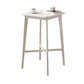 1/2/3 Pieces Bar Stool and Table Set Solid Wood Round for Dining Room