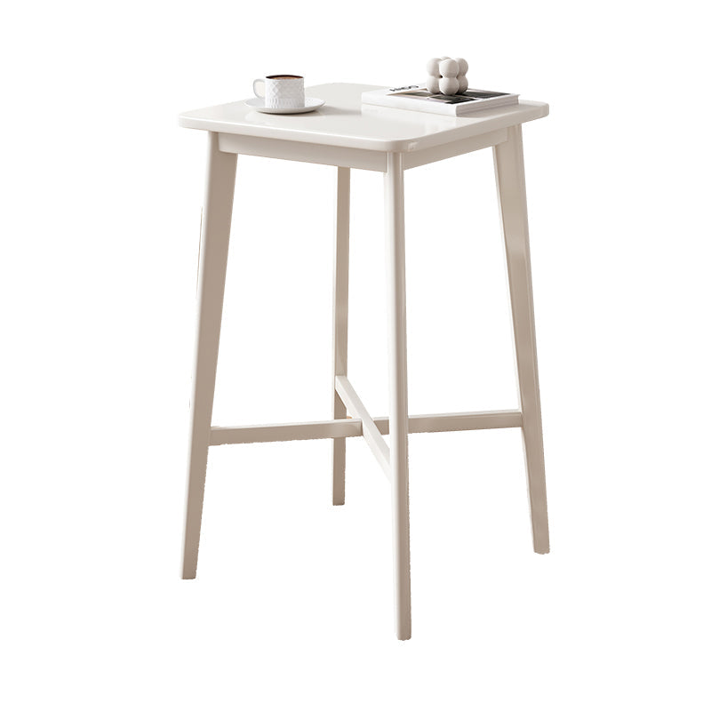 1/2/3 Pieces Bar Stool and Table Set Solid Wood Round for Dining Room