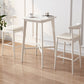 1/2/3 Pieces Bar Stool and Table Set Solid Wood Round for Dining Room