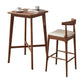 1/2/3 Pieces Bar Stool and Table Set Solid Wood Round for Dining Room