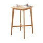 1/2/3 Pieces Bar Stool and Table Set Solid Wood Round for Dining Room