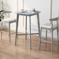 1/2/3 Pieces Bar Stool and Table Set Solid Wood Round for Dining Room